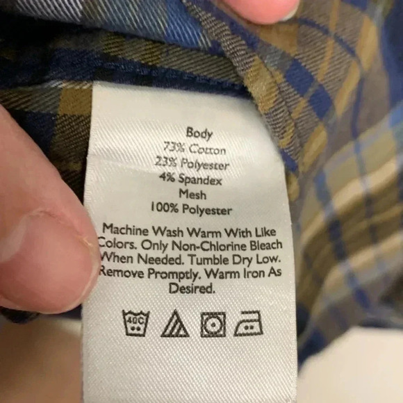 Eddie Bauer classic fit men’s button-down, long sleeve, casual shirt, size large - Picture 5 of 6